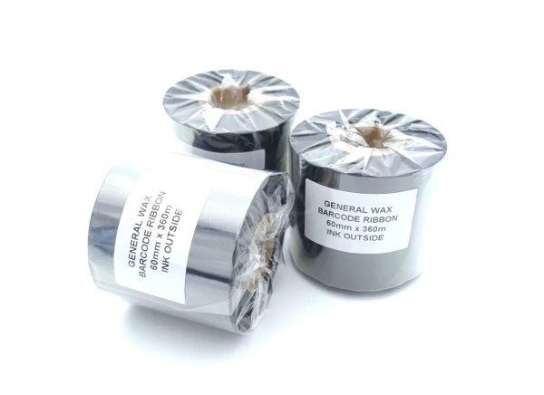 Красящая лента 60мм/360м WAX d 2.54 см/1 дюйм   намотка OUT